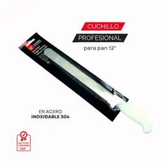 TIGERBEE - Cuchillo para Pan con borde Dentado 12¨