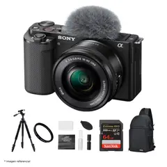 SONY - Cámara ZV-E10 II Mirrorless + Lente 16-50mm II + Kit Ultimate