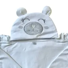 BABY NANYS - COLCHA BEBÉ ALGODÓN OSO CORONA