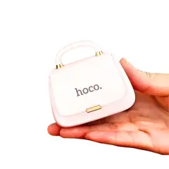 HOCO - Audífonos Bluetooth Blancos con Estuche de Carterita