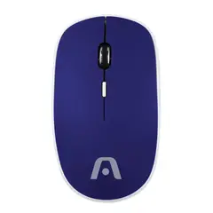 ARGOM TECH - MOUSE INALAMBRICO CON GOMA AZUL