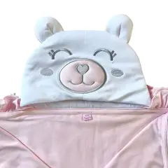 BABY NANYS - COLCHA BEBÉ ALGODÓN OSO CORONA