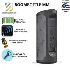 SCOSCHE - Parlante Portátil Magic Mount Boombottle MM - Negro camuflaje