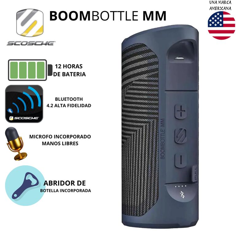 Parlante Portátil Magic Mount Boombottle MM - Azul