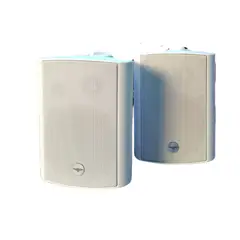 BATBLACK - Parlantes ambientales de 180w para pared x2 Unidades - BT65659W Blanco