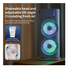 OEM - VENTILADOR  ACONDICIONADOR  HUMIDIFICADOR PURIFICADOR 5 EN 1