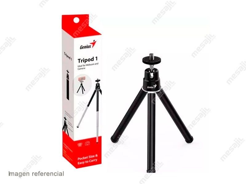 Tripode 1 P/Webcam 25,1 Cm Negro/Plata