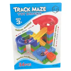 GENERICO - Juego de construcción 3D bloques pista track maze 56pcs