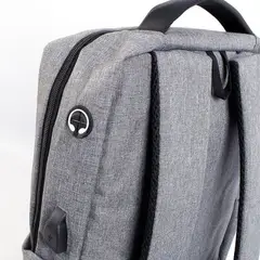MARVO - Mochila Para Laptop 15.6 Gris Usb Ba-03