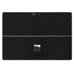 GENERICO - Skin Adhesivo Microsoft Surface pro 7 Fibra de Carbono Negro