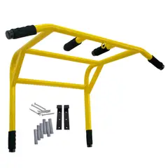 HOLGU - Barra Dominadas Premium 2 en 1 Uso Rudo 250kg Guantes