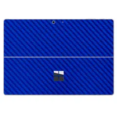 GENERICO - Skin Adhesivo Microsoft Surface pro 7 Fibra de Carbono Azul