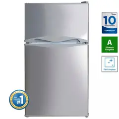 MIDEA - Frigobar 2 Puertas Silver 87lts MRTD04A4NPAAL