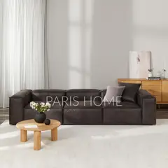 GENERICO - Sofá 3 Cuerpos Monarch Ultracuero - Taupe