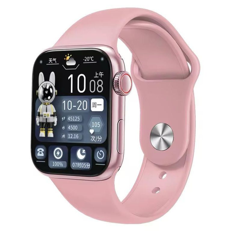 SMARTWATCH T900+ PRO MAX ROSADO EVOLUTION SERIE 10 MODELO 2025