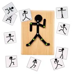 GENERICO - ROMPECABEZA MUÑECO ARTICULADO JUGUETE DIDACTICO