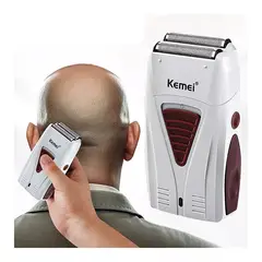 KEMEI - Máquina de Afeitar Portátil y Recargable USB KM-3382