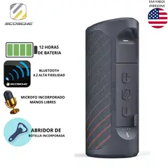 SCOSCHE - Parlante Portátil Magic Mount Boombottle MM negrorojo