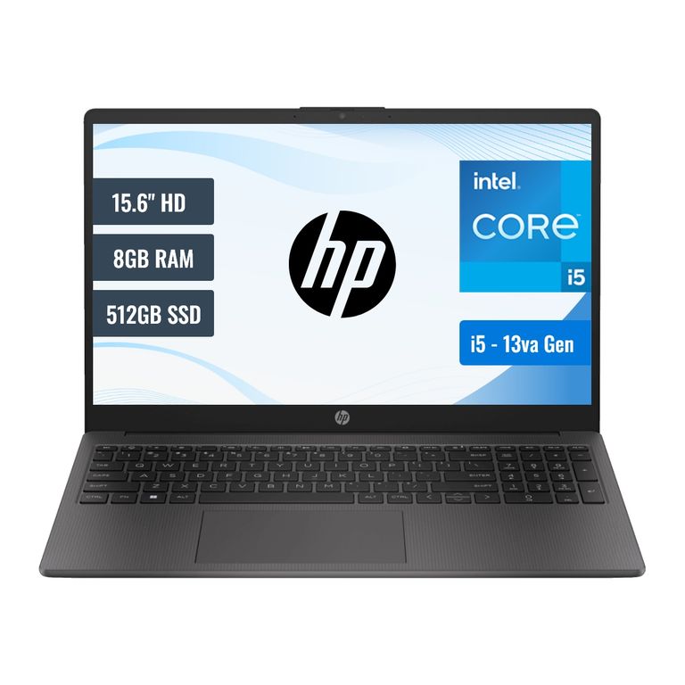 Laptop 250 G10 Intel Core i5 1335U 8GB RAM 512GB SSD 156 HD FreeDOS