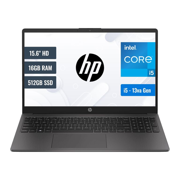 Laptop 250 G10 Intel Core i5 1335U 16GB RAM 512GB SSD 156 HD FreeDOS