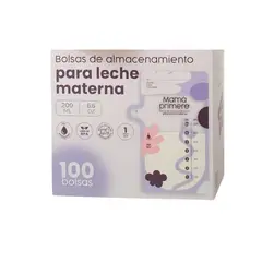 GENERICO - Bolsas para almacenar leche Materna - Paquete de 100 U