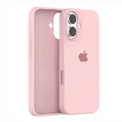 CASE - De Silicona Para Iphone 16 - Rosa
