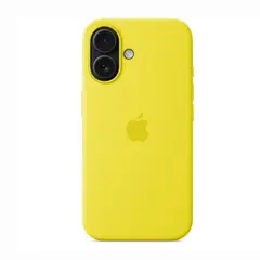 CASE - De Silicona Para Iphone 16 - Amarillo