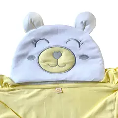 BABY NANYS - COLCHA BEBÉ ALGODÓN OSO CORONA