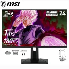 MSI - Monitor Plano Gaming G244PF E2 24 FHD Fast IPS 180Hz 1ms