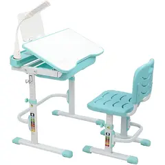 GENERICO - Escritorio para Niños Color Celeste Pastel