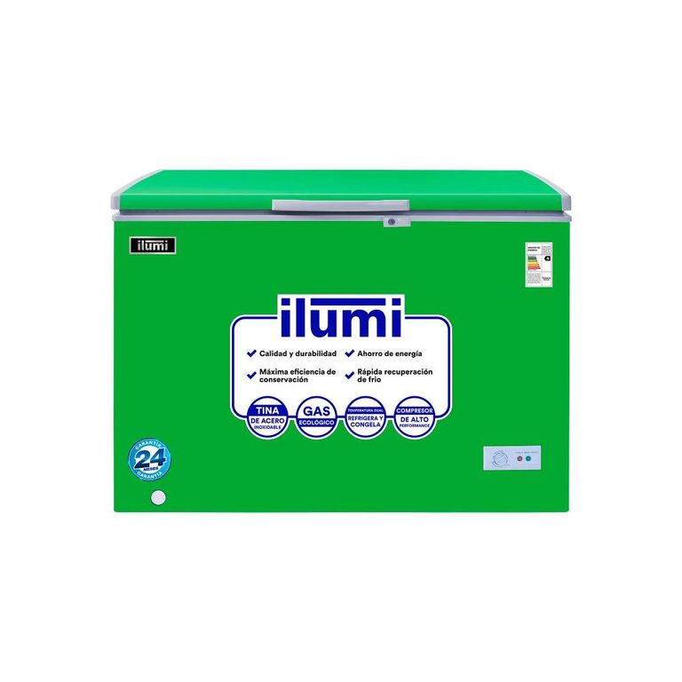 Congelador con tina de Acero Inoxidable TFI-3400GR VERDE