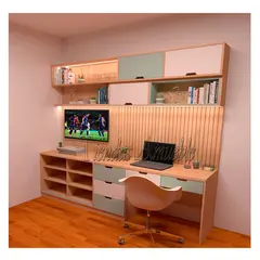 AMUEBLE - Escritorio de melamine CENTRO DE ESTUDIO KIARA Tiendas