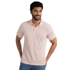 GENERICO - POLO CAMISERO MANGA CORTA ROSADO