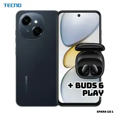 TECNO MOBILE - CELULAR TECNO SPARK GO 1 3GB RAM 64GB ROM - STARTRAIL BLACK + BUDS 6 PLAY