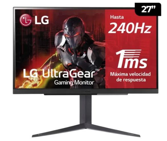 MONITOR 27GR83Q-B PANEL IPS 2K QHD 27 DISPLAY PORT-HDMI x2 HDR400 240HZ 1MS GTG PIVOTE