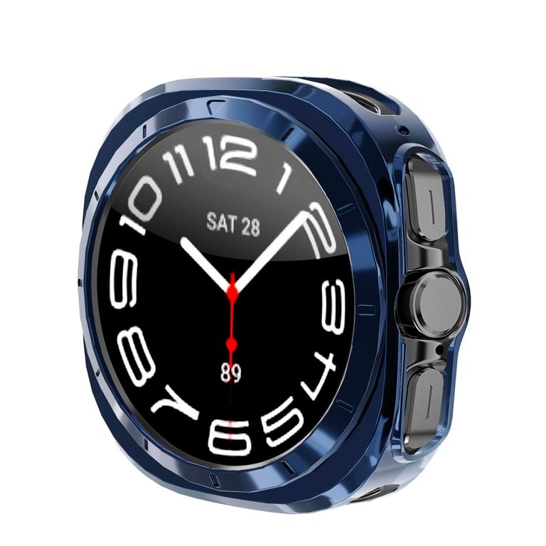 Case Bumper Para Samsung Galaxy Watch 7 Ultra 47mm Azul