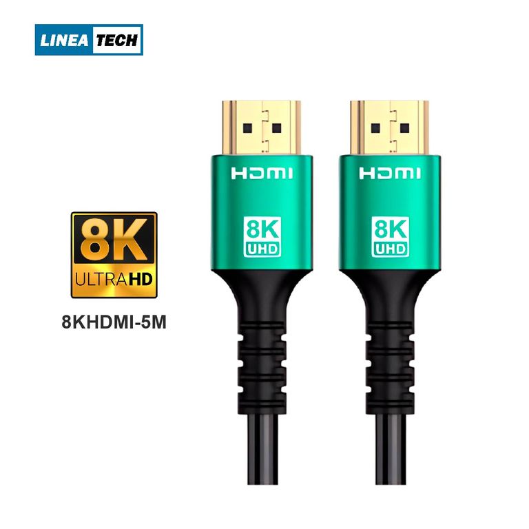 CABLE HDMI V. 2.1 8K DE ALTA VELOCIDAD LINEA TECH 5m