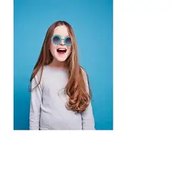 GENERICO - Gafas de sol margaritas celeste