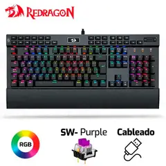 REDRAGON - Yama Teclado Mecánico RGB Interruptores Morados Anti-Ghosting