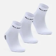 NEW ATHLETIC - Medias Pack De 3 Tobilleras14 Blanco Unisex