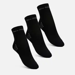NEW ATHLETIC - Medias Pack De 3 Tobilleras15 Negro Unisex