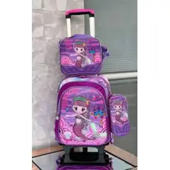 GENERICO - Mochila Princesas Sirenas 3 en 1