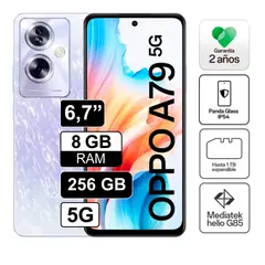 OPPO - Celular libre A79 672 256GB 8GB RAM Lila