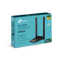 TP LINK - ADAPTADOR USB TP-LINK AC1300 DOBLE BANDA ARCHER T4U PLUS WIRELESS