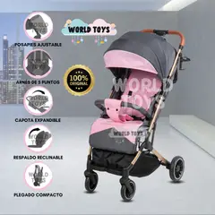 BEAUTIFUL - Coche Maleta de Lujo «LAINEE» de Fácil Plegado Rosado