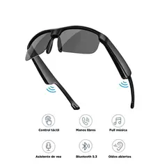 GENERICO - Gafas de Sol Polarizadas UV-400 Smart con Bluetooth F-06 Táctiles