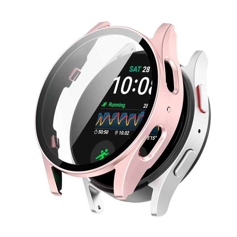 Case Bumper con Mica Incorporada para Samsung Watch 6 44mm - Rosa
