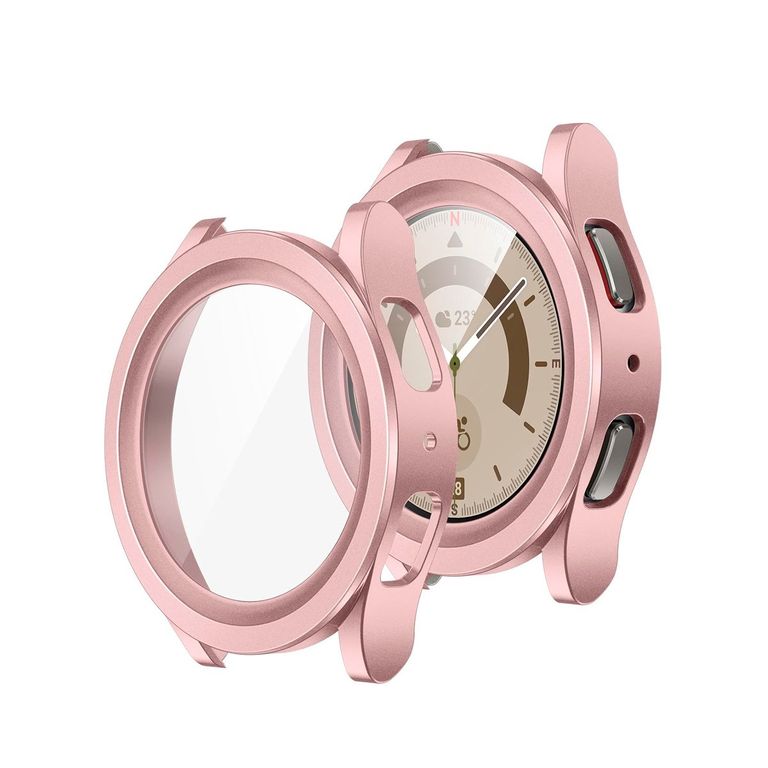 Case Bumper con Mica Incorporada para Samsung Watch 5 Pro 45mm - Rosa