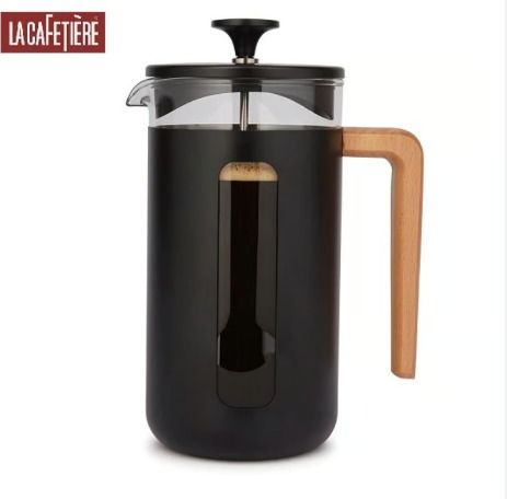 Prensa Francesa Pisa Wood Black 1Lt