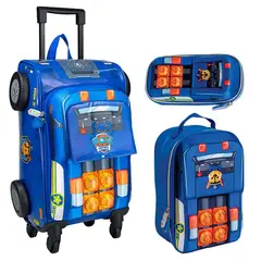 SCOOL - Mochila Paw Patrol con ruedas - Set de 3 piezas tamaño oficio